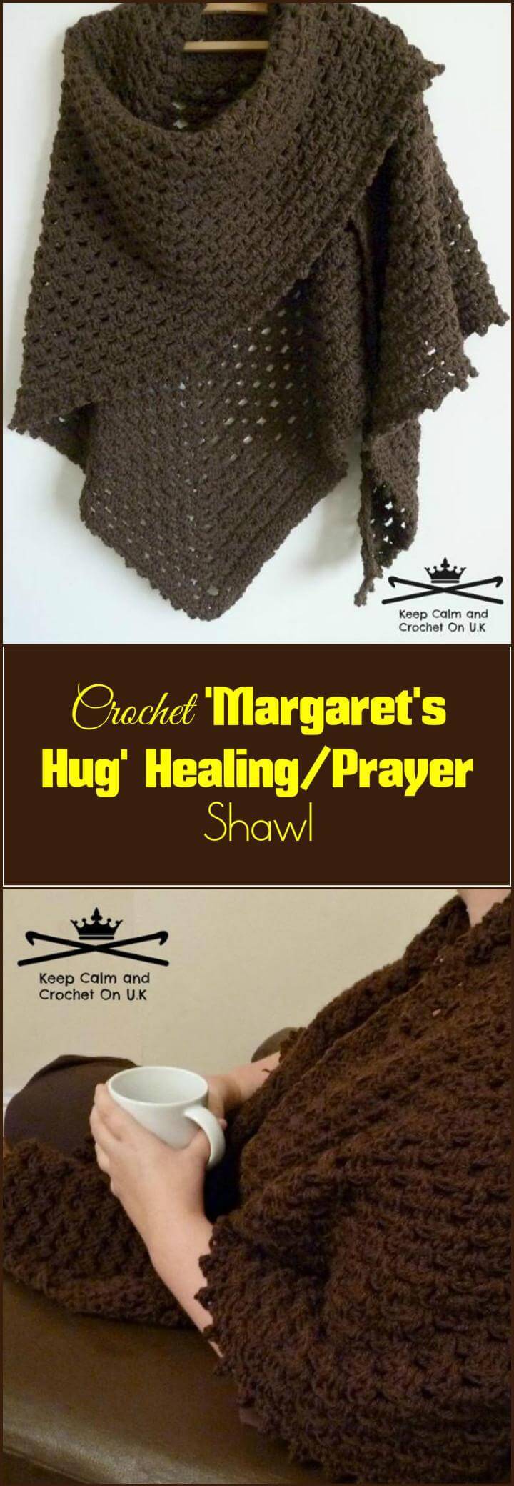 free crochet healing or prayer shawl pattern